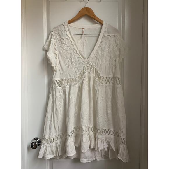 Free People Ivory Marissa Mini Dress - Small - Picture 4 of 9